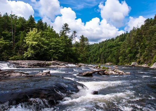 os mais desafiantes rios de rafting de água branca dos EUA